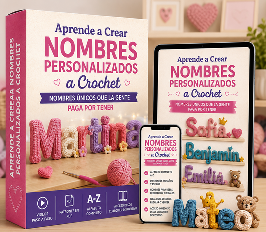 Aprende a Crear Nombres Personalizados a Crochet